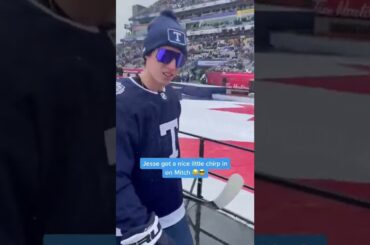 JESSE CHIRPS MARNER AT THE HERITAGE CLASSIC 😎