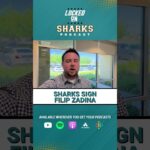 BREAKING: SAN JOSE SHARKS SIGN FILIP ZADINA TO A ONE YEAR DEAL