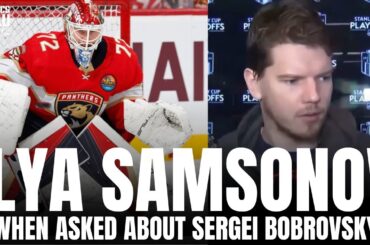 Ilya Samsonov When Asked About Sergei Bobrovsky Strong Play for Florida: "I Don't Give a F***"