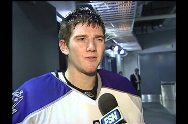 Jonathan Quick after first game as Kings goalie on Dec. 6, 2007
