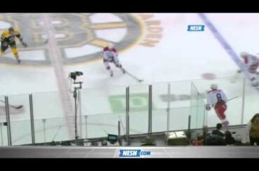 Zdeno Chara Shatters TD Garden Glass With Punishing HIt on Marcus Johansson