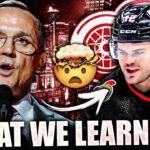 WHAT WE LEARNED FROM STEVE YZERMAN & ALEX DeBRINCAT… Detroit Red Wings News & Trade Rumours Today