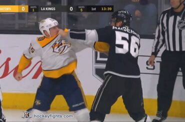 Cody McLeod vs Kurtis MacDermid Nov 4, 2017