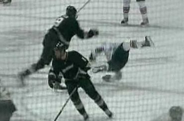 Bobby Ryan hits Sam Gagner