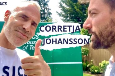 Àlex Corretja et Thomas Johansson détendus à Wimbledon