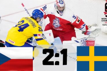ČESKO VS ŠVÉDSKO SEMIFINÁLE MISTROVSTVÍ SVĚTA V HOKEJI U20 2023