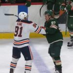 Все действия Капризова в матче с Эдмонтоном. Потасовка с Капризовым и шедевр был близок! 13/04/2022