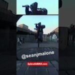 Sean Malone, Abubaca Barspin on a BMX, Broadmarsh Bus Station Banks, circa 2002