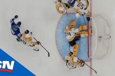 Juuse Saros Makes A Flurry Of Saves As Puck Never Crosses The Line Vs. Maple Leafs