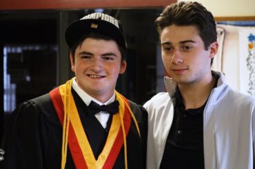 Quinn Hughes Surprises Fan at Graduation