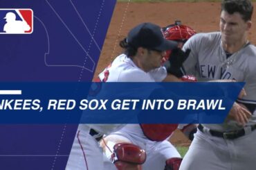 Benches clear twice between Yankees, Red Sox