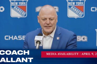 New York Rangers: Coach Gallant Postgame Media Availability | Apr. 9, 2022