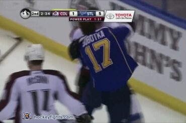 Matt Duchene vs Vladimir Sobotka Nov 14, 2013
