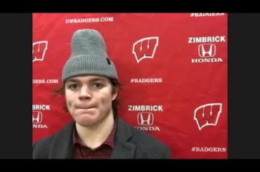 Watch now: Cole Caufield talks about his hat trick vs. Ohio State