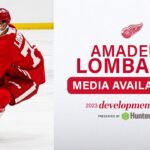 Amadeus Lombardi at 2023 Detroit Red Wings Development Camp