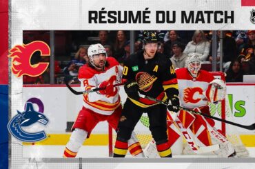 Demko se dresse devant les Flames | Flames @ Canucks | Faits saillants en français 08/04