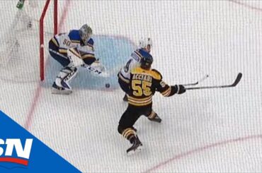 Sean Kuraly Scores After Jordan Binnington Can’t Control Shot From Far Out