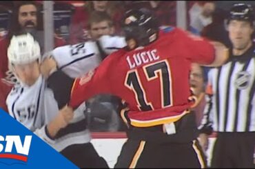 Milan Lucic Feeds Kurtis MacDermid Fists After Taking Stiff Hit