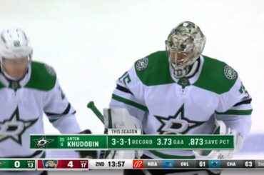 Jake Oettinger gets benched and Anton Khudobin gets some ice time
