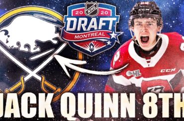 BUFFALO SABRES DRAFT JACK QUINN 8TH OVERALL OVER MARCO ROSSI & COLE PERFETTI—2020 NHL Draft Prospect