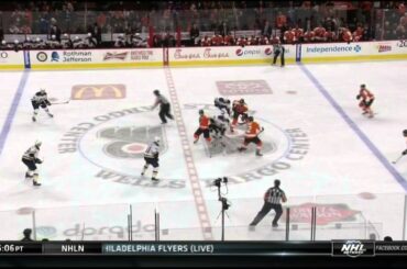 Michael Del Zotto off post slapshot goal 1-1 St. Louis Blues vs Philadelphia Flyers Mar 5 2015 NHL