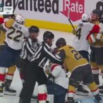 Gudas hits Eichel, snows Hill, gets tackled by Smith