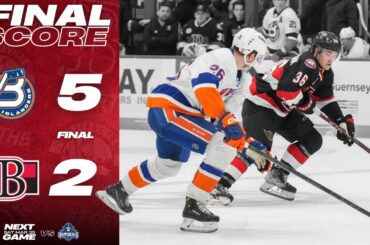 HIGHLIGHTS: Bridgeport Islanders - 5 @ Belleville Senators - 2