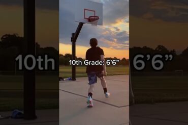 His dunk progress is remarkable📈🏀 #shorts