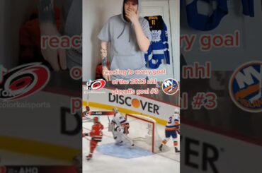 3rd goal of the NHL playoffs by Stefan Noesen! Game 1 Hurricanes vs Islanders (REACTION) #shorts