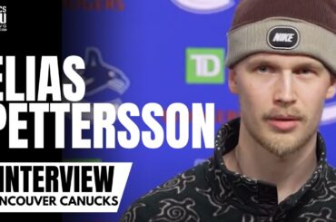 Elias Pettersson talks Biggest Improvements In His Game & Impressions of Filip Hronek for Canucks
