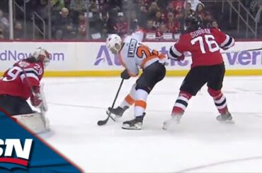 Scott Laughton Outworks P.K. Subban To Score Slick Shorthanded Goal