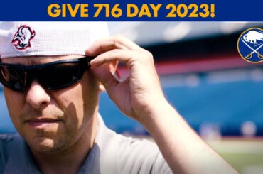 Martin Biron And Steve Tasker Field Goal Challenge! | Give 716 2023 | Buffalo Sabres