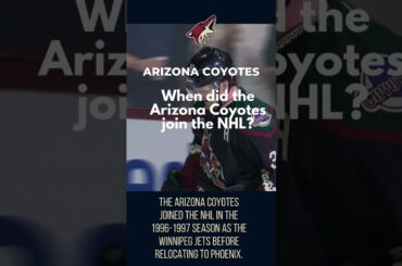 Arizona Coyotes fun facts