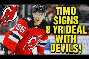 Timo Meier SIGNS 8 Year Deal With the NJ Devils! Devils with a Strong Top 6 For Next Season!