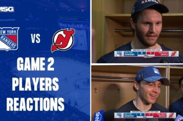 Trouba, Kane, and Lindgren on Rangers Game 2 Win | New York Rangers