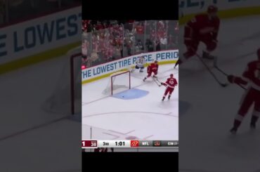 GOAL Michael Rasmussen Detroit v Montreal 3-0 NHL 2022-23#shorts