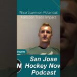 Nico Sturm on Karlsson Trade Impact for the Sharks
