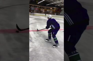 nils hoglander with nils aman both practice in sweden