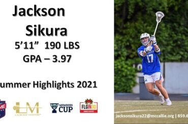 Jackson Sikura 2022 L Midfielder   Summer Highlights 2021