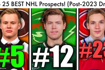 Top 25 BEST NHL Prospects! (Top Prospect Rankings & 2023 NHL Draft Michkov/Hutson Habs Rumors 2023)