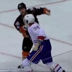 Michael McCarron vs Kevin Bieksa Mar 2, 2016