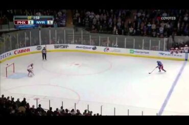 Mike Smith incredible penalty shot save on Gaborik 1/10/12