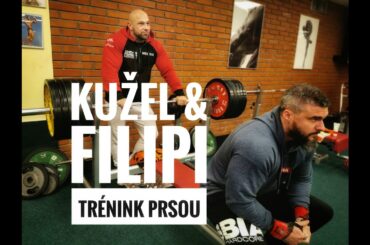 Vlastimil Kužel a Radek Filipi - trénink prsou