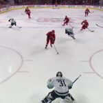 Andrei Svechnikov steals a puck from Kraken's defender and scores (15 dec 2022)