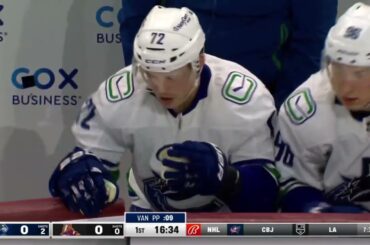 Anthony Beauvillier hit with shot