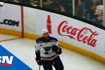 Zach Sanford’s Beautiful Pass Finds Ryan O'Reilly Alone In Front For Goal