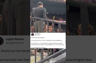 🫡 ⚔️ Golden Knights’ Zach Whitecloud made these young fans’ day 🏒 | #shorts | NYP Sports