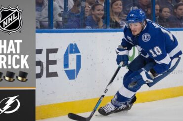 J.T. Miller earns his first career hat trick