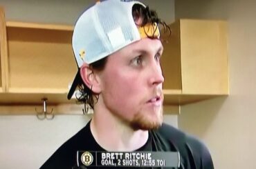Brett Ritchie Bruins Post Game Interview 10/3/19