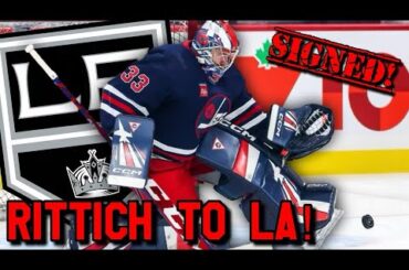 Los Angeles Kings Sign David Rittich to 1x875K Contract!! Jets Fan Reaction!!